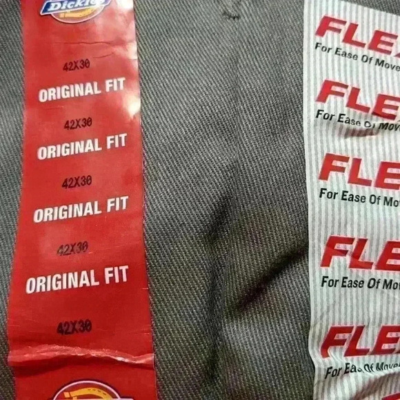 NWT Dickies Mens 874 Work Pant Flex Original Fit Grey 40x32 & 42x30 - Picture 9 of 11